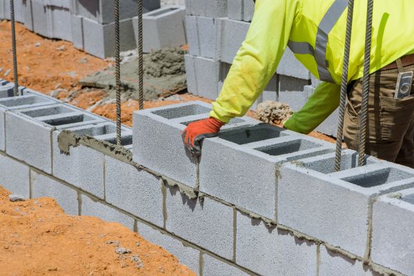 Concrete Blocks Installation in Elkhart