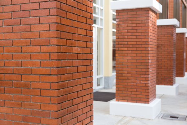 Brick Column Installation in Elkhart