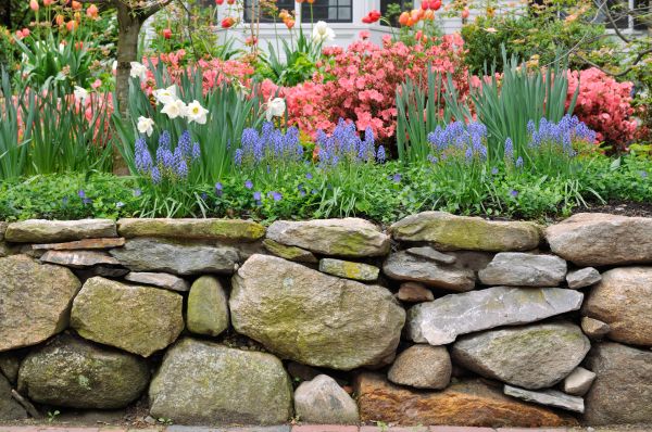 Stone Wall Hardscaping in Elkhart