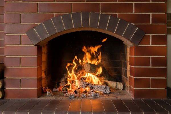 Brick Fireplace Installation in Elkhart