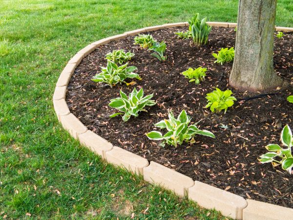 Stone Border Installation in Elkhart